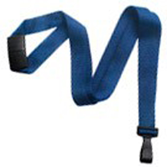 BRADY PEOPLE ID, LANYARD STANDARD, EARTH-FRIENDLY BAMBOO, NAVY BLUE, 5/8